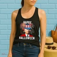 Joe Biden Happy Halloween For Funny 4th Of July Women's Tank Top thumb 2