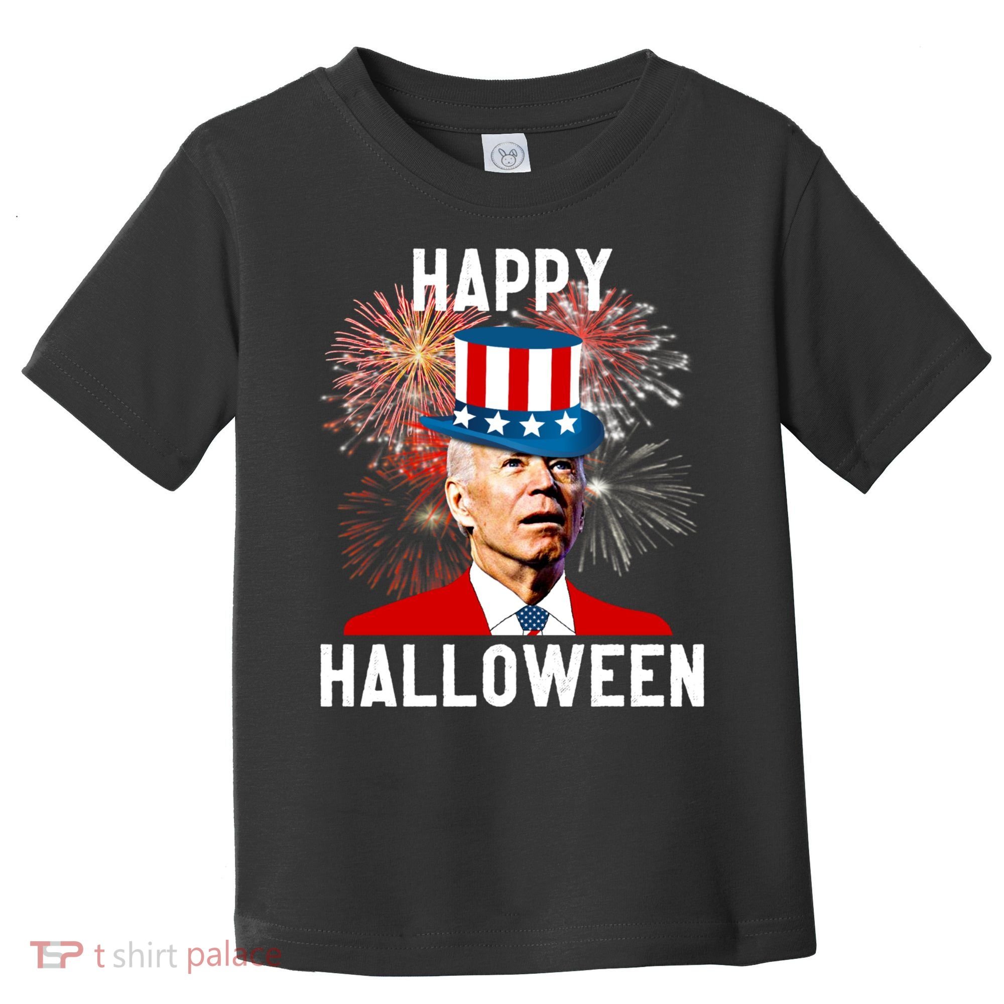 Joe Biden Happy Halloween For Funny 4th Of July Toddler T-Shirt