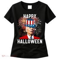 Joe Biden Happy Halloween For Funny 4th Of July Women's T-Shirt thumb 0