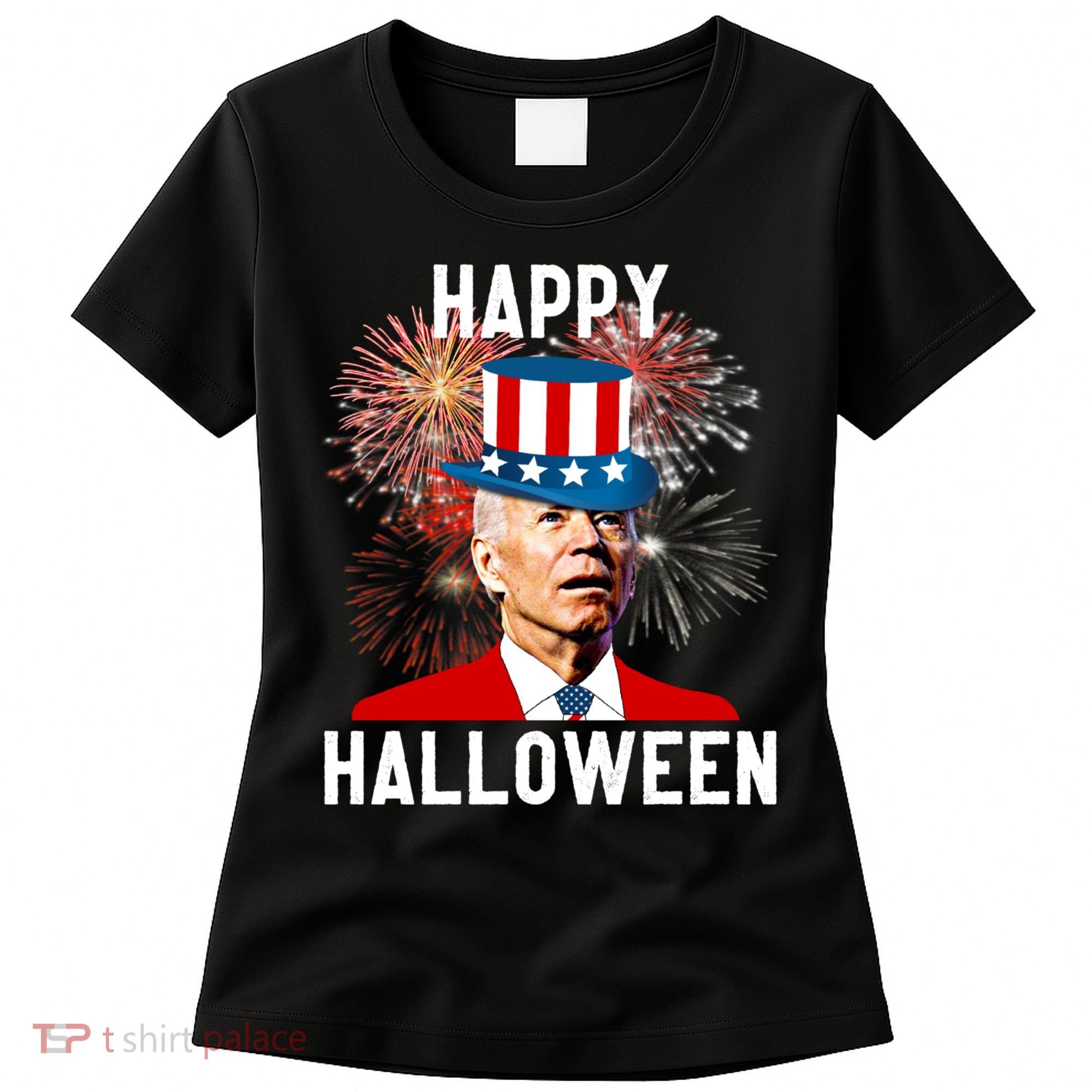 Joe Biden Happy Halloween For Funny 4th Of July Women's T-Shirt