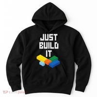 Just Build It Master Builder Building Blocks Toy Bricklayer Hoodie thumb 0