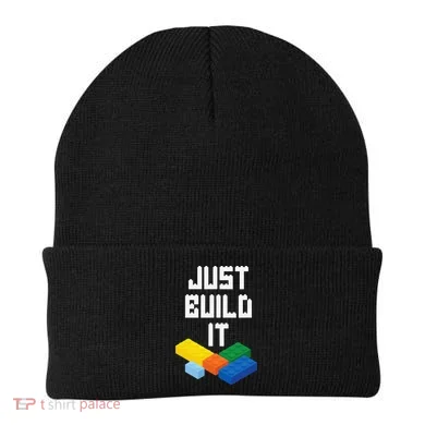 Just Build It Master Builder Building Blocks Toy Bricklayer Beanie