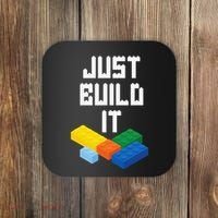 Just Build It Master Builder Building Blocks Toy Bricklayer Coaster thumb 0