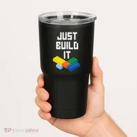 Just Build It Master Builder Building Blocks Toy Bricklayer Tumbler thumb 2