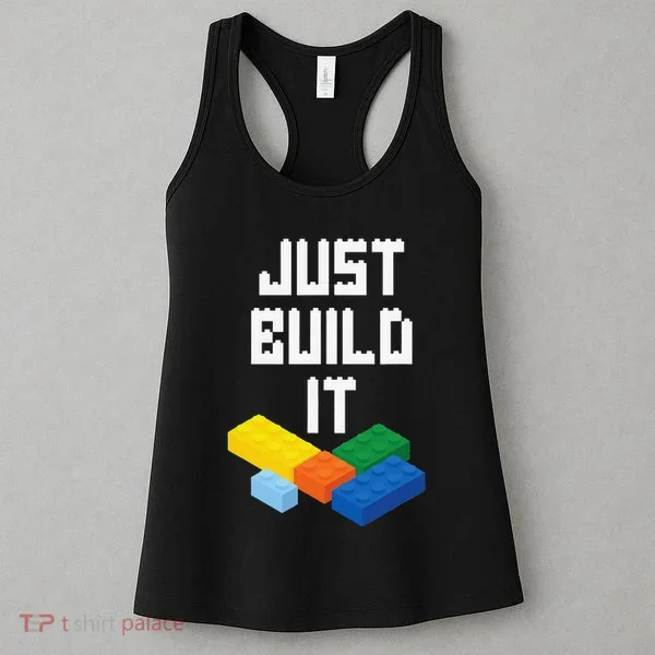 Just Build It Master Builder Building Blocks Toy Bricklayer Women's Tank Top
