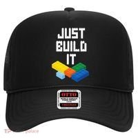 Just Build It Master Builder Building Blocks Toy Bricklayer Hat thumb 0