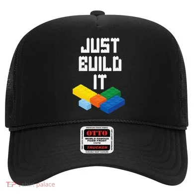 Just Build It Master Builder Building Blocks Toy Bricklayer Hat