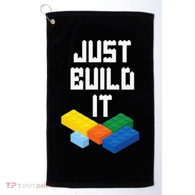 Just Build It Master Builder Building Blocks Toy Bricklayer Golf Towel