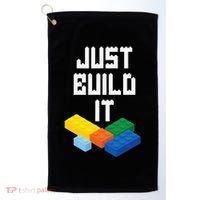 Just Build It Master Builder Building Blocks Toy Bricklayer Golf Towel thumb 0