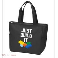 Just Build It Master Builder Building Blocks Toy Bricklayer Tote Bag thumb 3