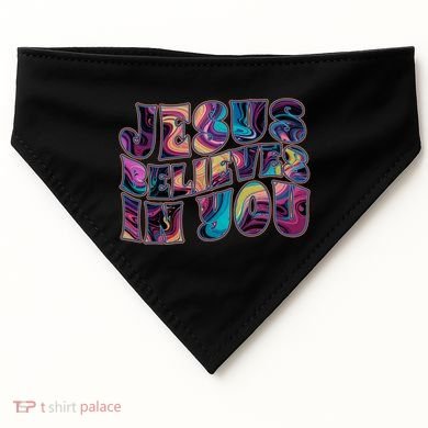 Jesus Believes In You USA-Made Doggie Bandana