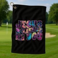 Jesus Believes In You Golf Towel thumb 1