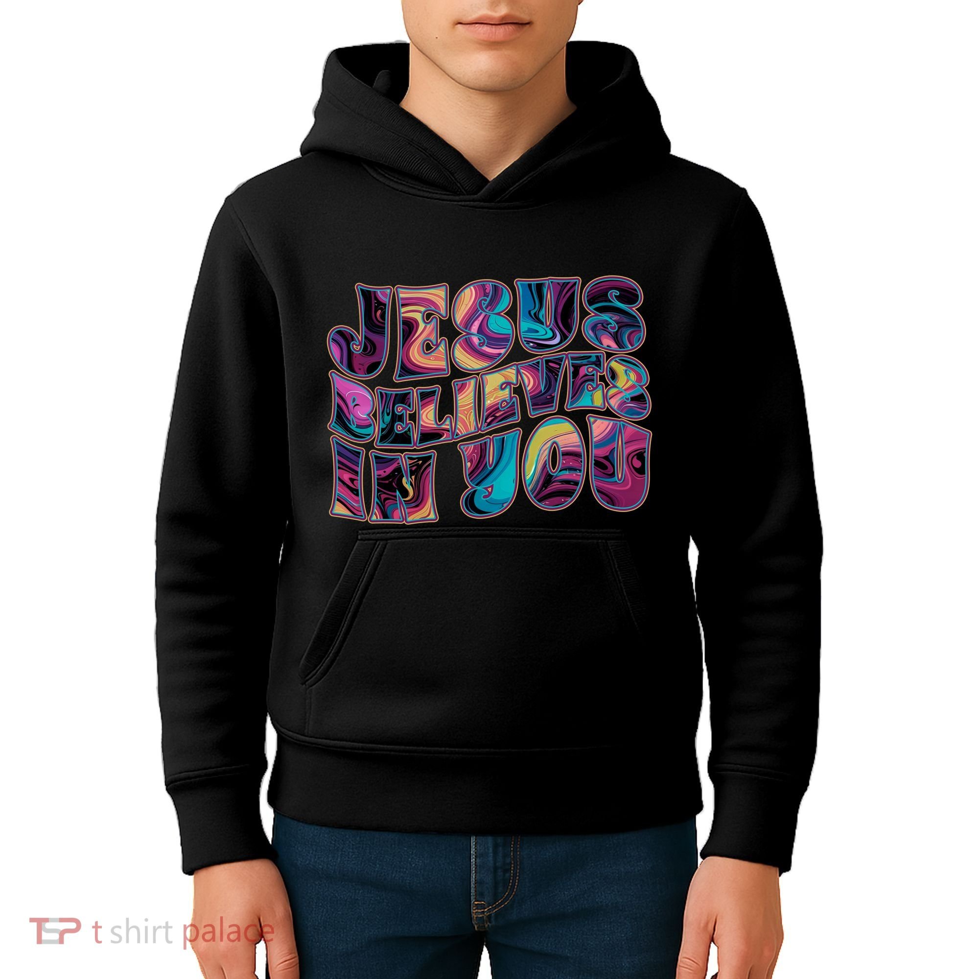 Jesus Believes In You Kids Hoodie
