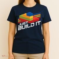 Just Build It | Building Blocks | Master Builder T-Shirt thumb 4
