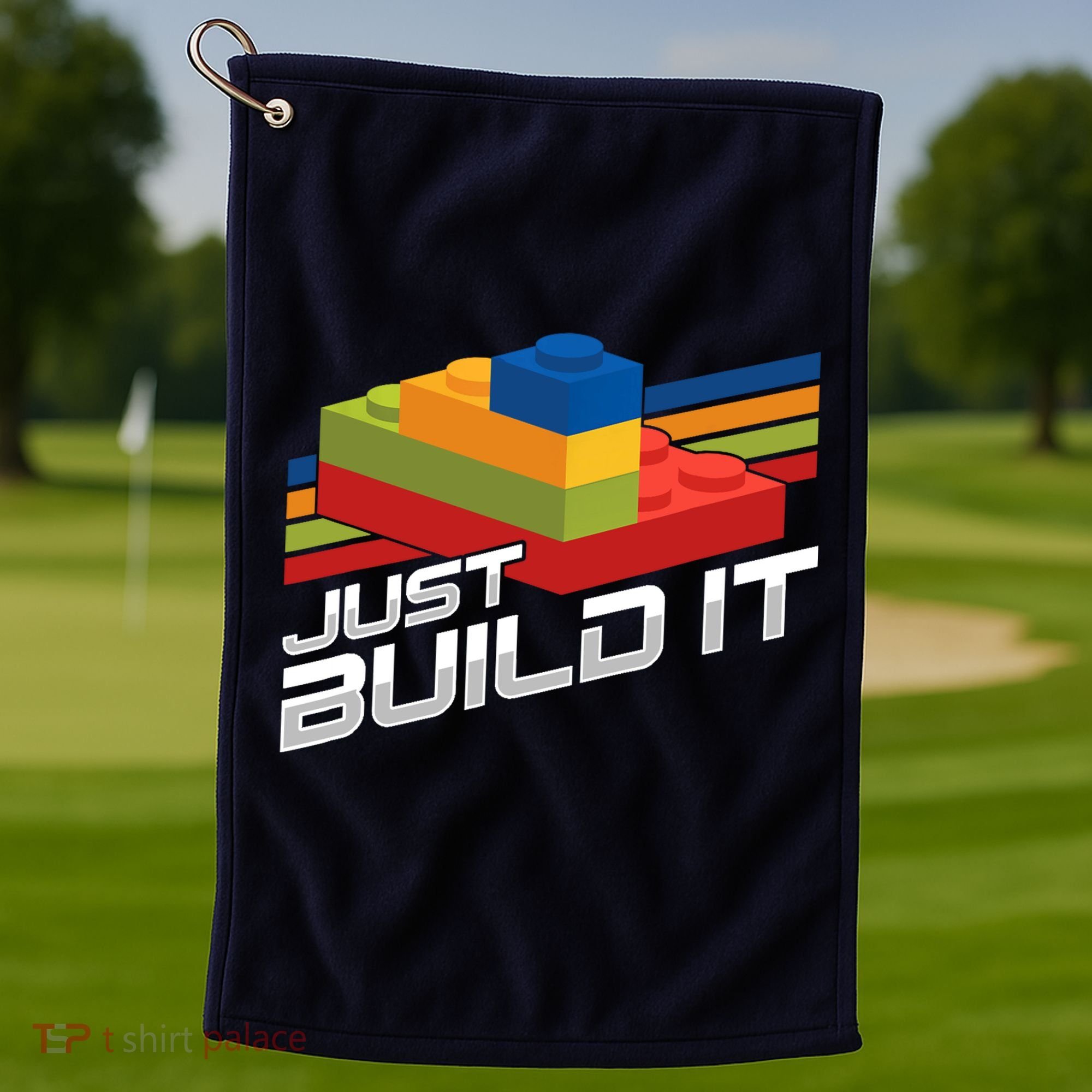 Just Build It | Building Blocks | Master Builder Golf Towel