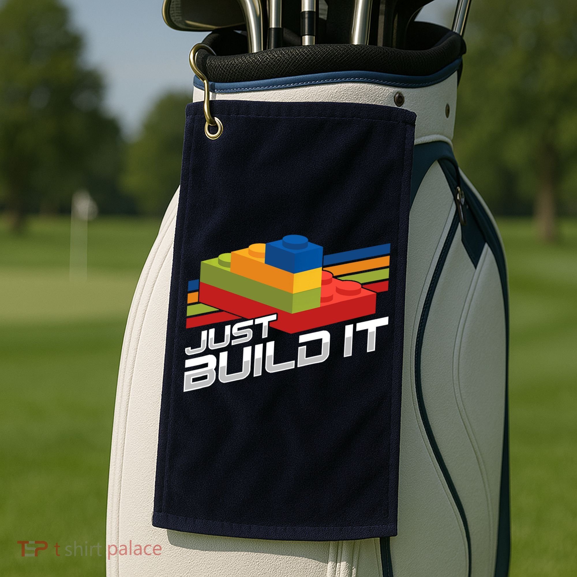 Just Build It | Building Blocks | Master Builder Golf Towel
