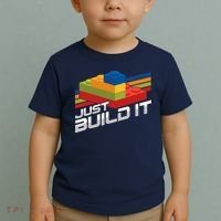 Just Build It | Building Blocks | Master Builder Toddler T-Shirt thumb 2