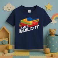 Just Build It | Building Blocks | Master Builder Toddler T-Shirt thumb 3