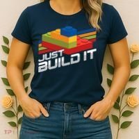 Just Build It | Building Blocks | Master Builder Women's T-Shirt thumb 2