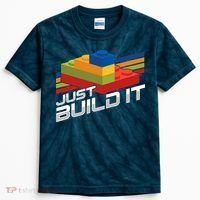 Just Build It | Building Blocks | Master Builder Kids Tie-Dye T-Shirt thumb 0