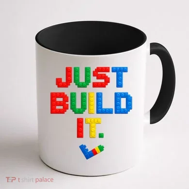 Just Build It Master Builder Building Block Coffee Mug back