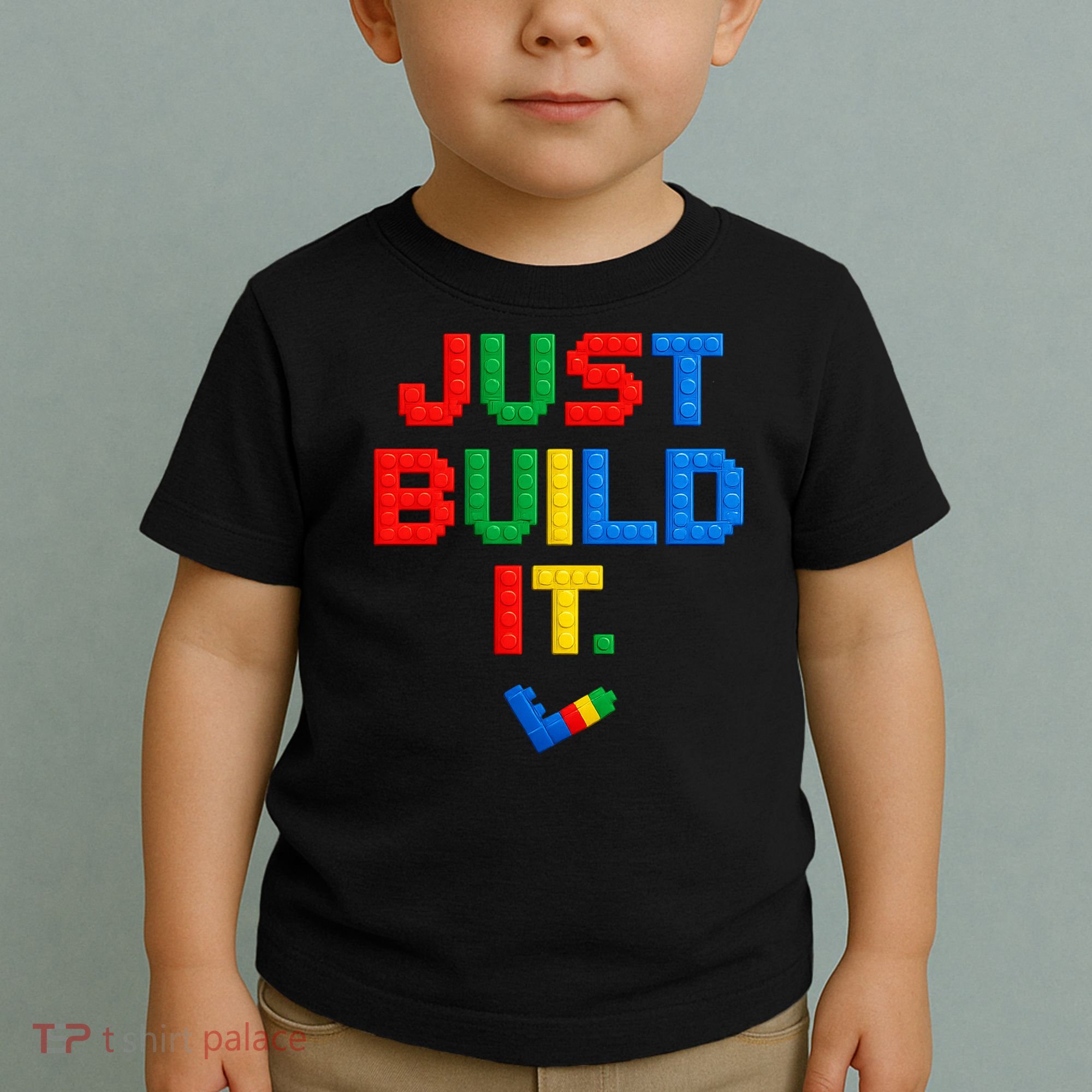 Just Build It Master Builder Building Block Toddler T-Shirt