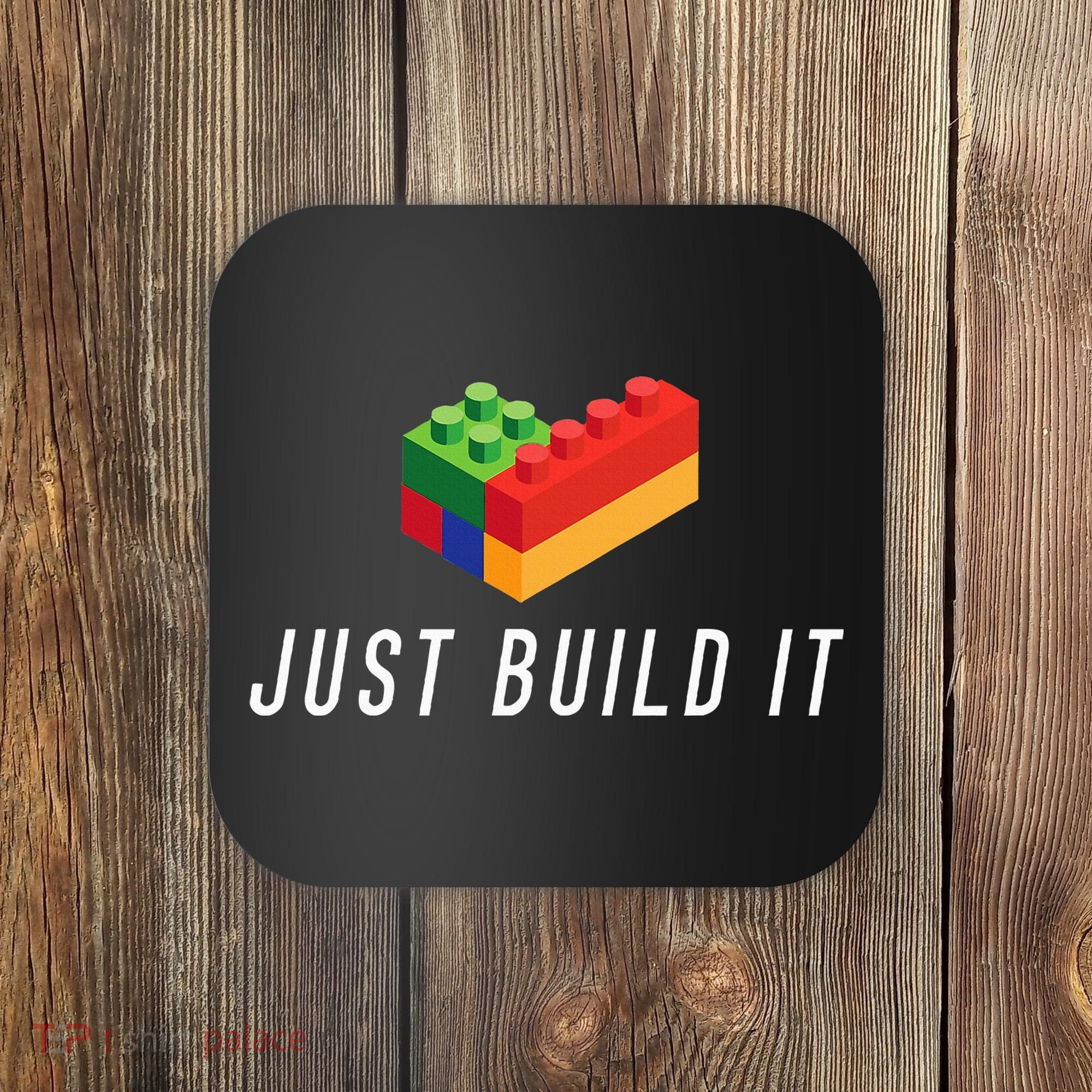 Just Build It Building Toy Blocks Bricks Coaster