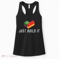 Just Build It Building Toy Blocks Bricks Women's Tank Top thumb 0