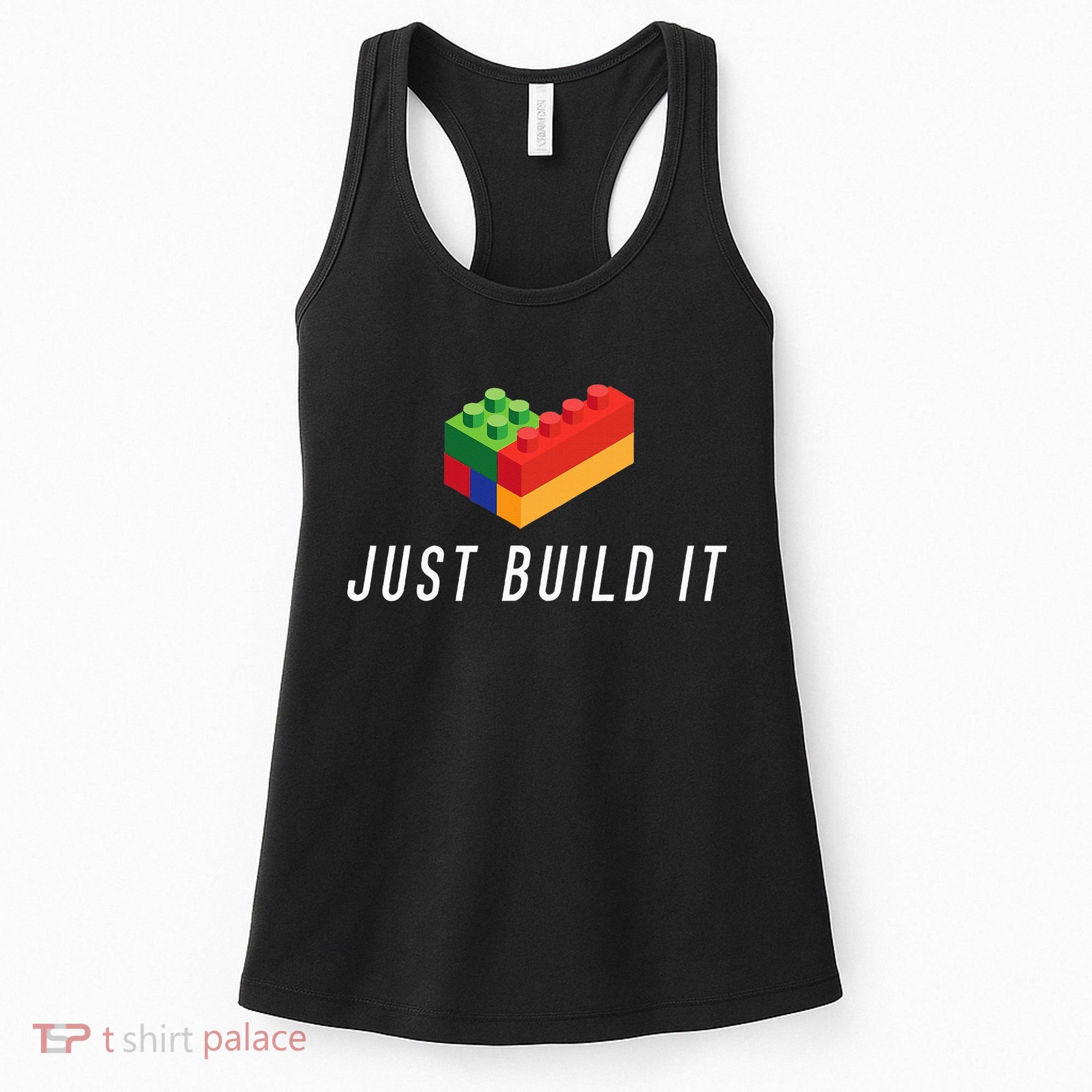 Just Build It Building Toy Blocks Bricks Women's Tank Top