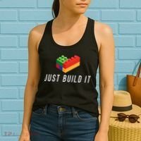 Just Build It Building Toy Blocks Bricks Women's Tank Top thumb 2