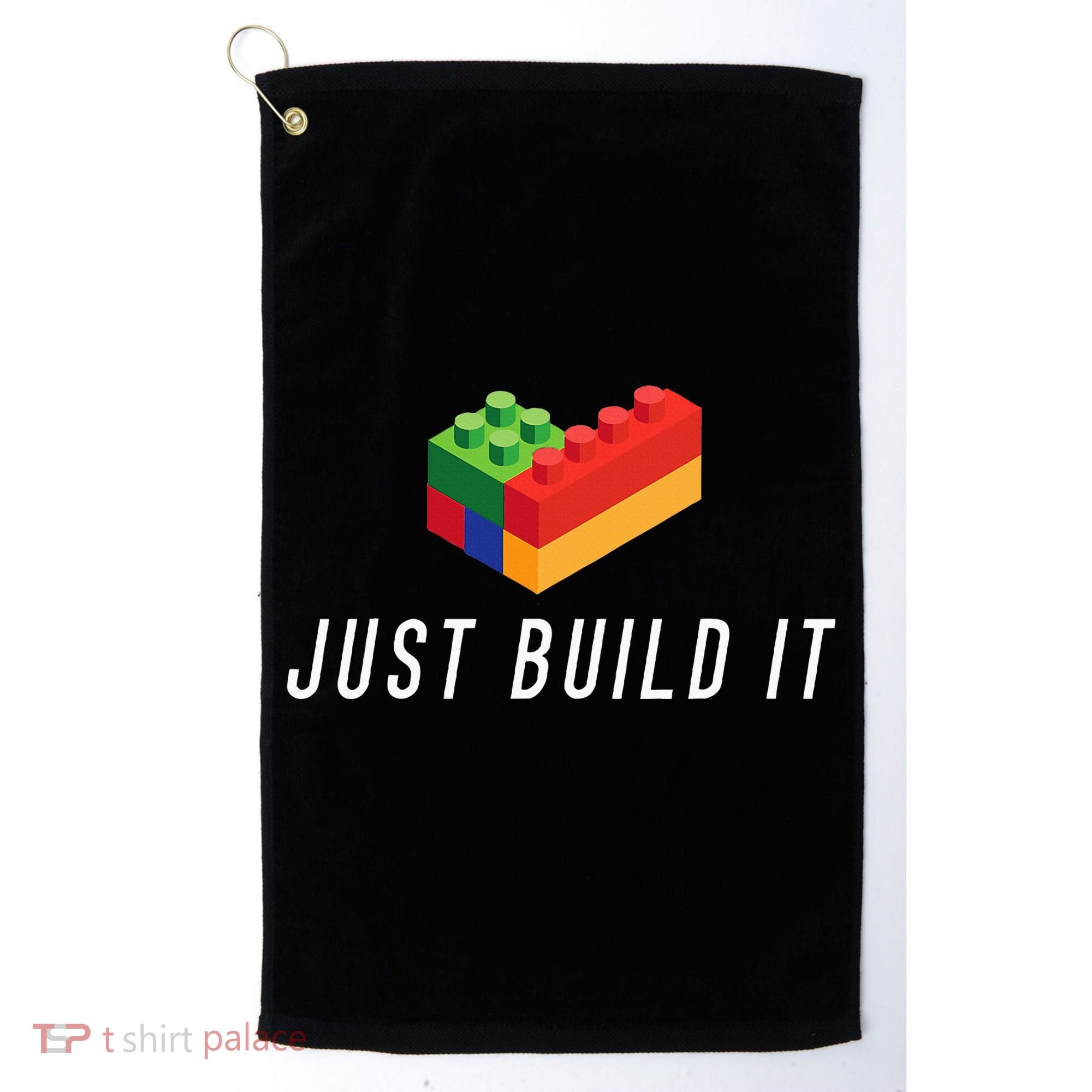 Just Build It Building Toy Blocks Bricks Golf Towel