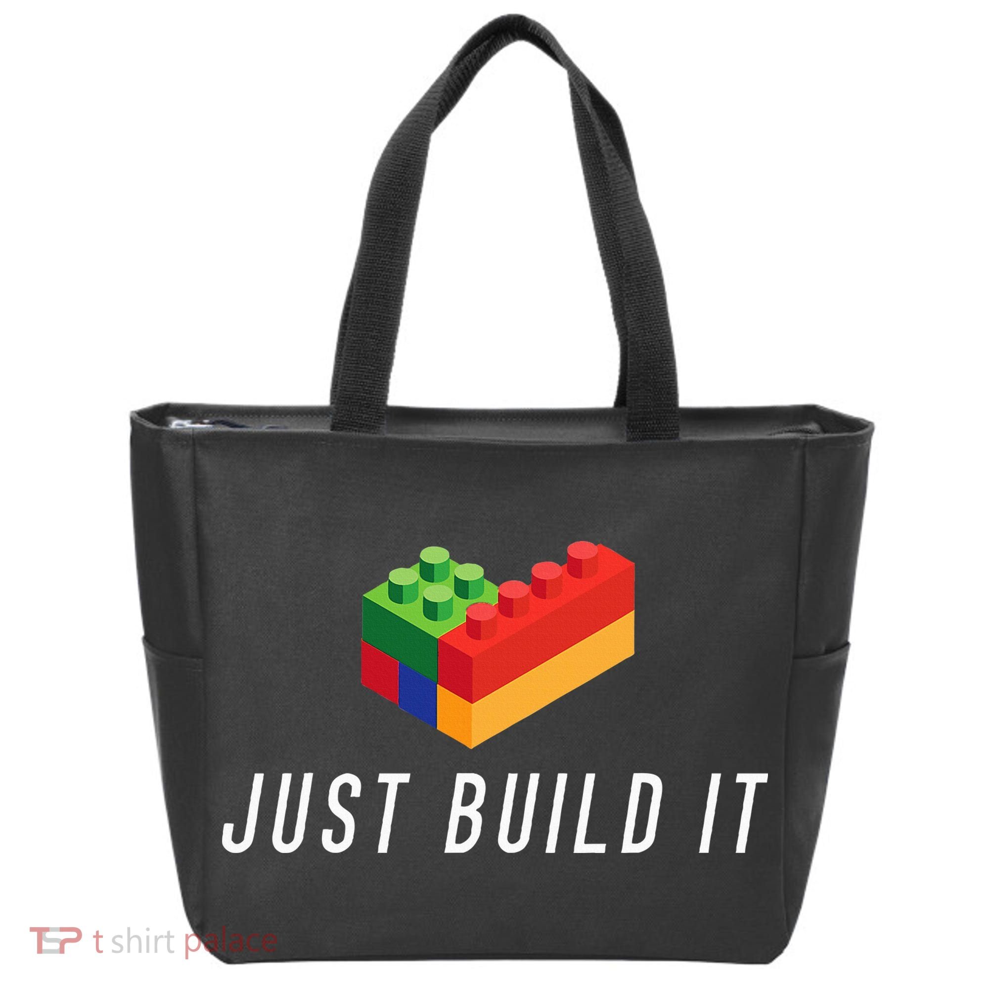 Just Build It Building Toy Blocks Bricks Tote Bag
