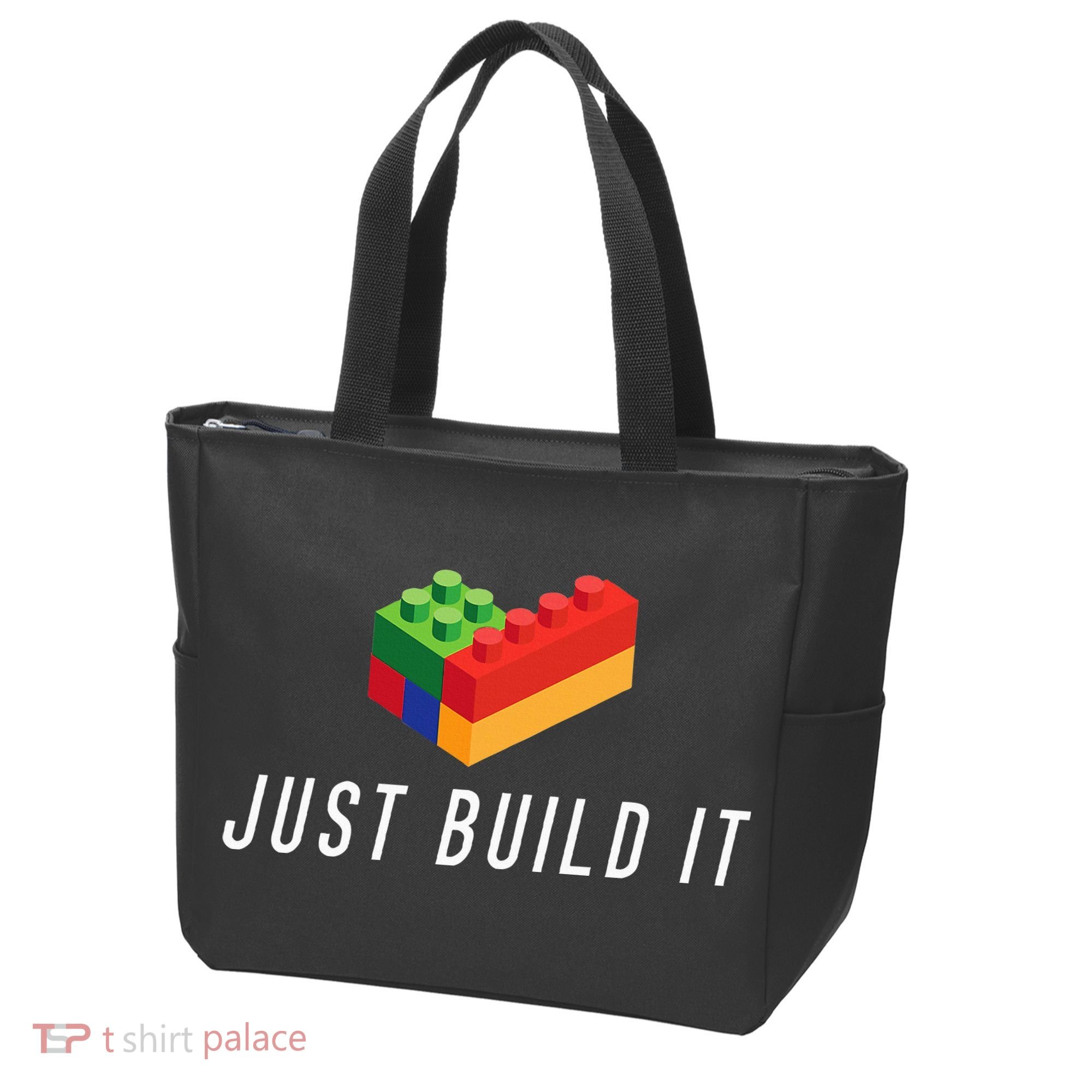 Just Build It Building Toy Blocks Bricks Tote Bag