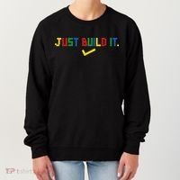Just Build It Master Builder Building Block Women's Sweatshirt thumb 0