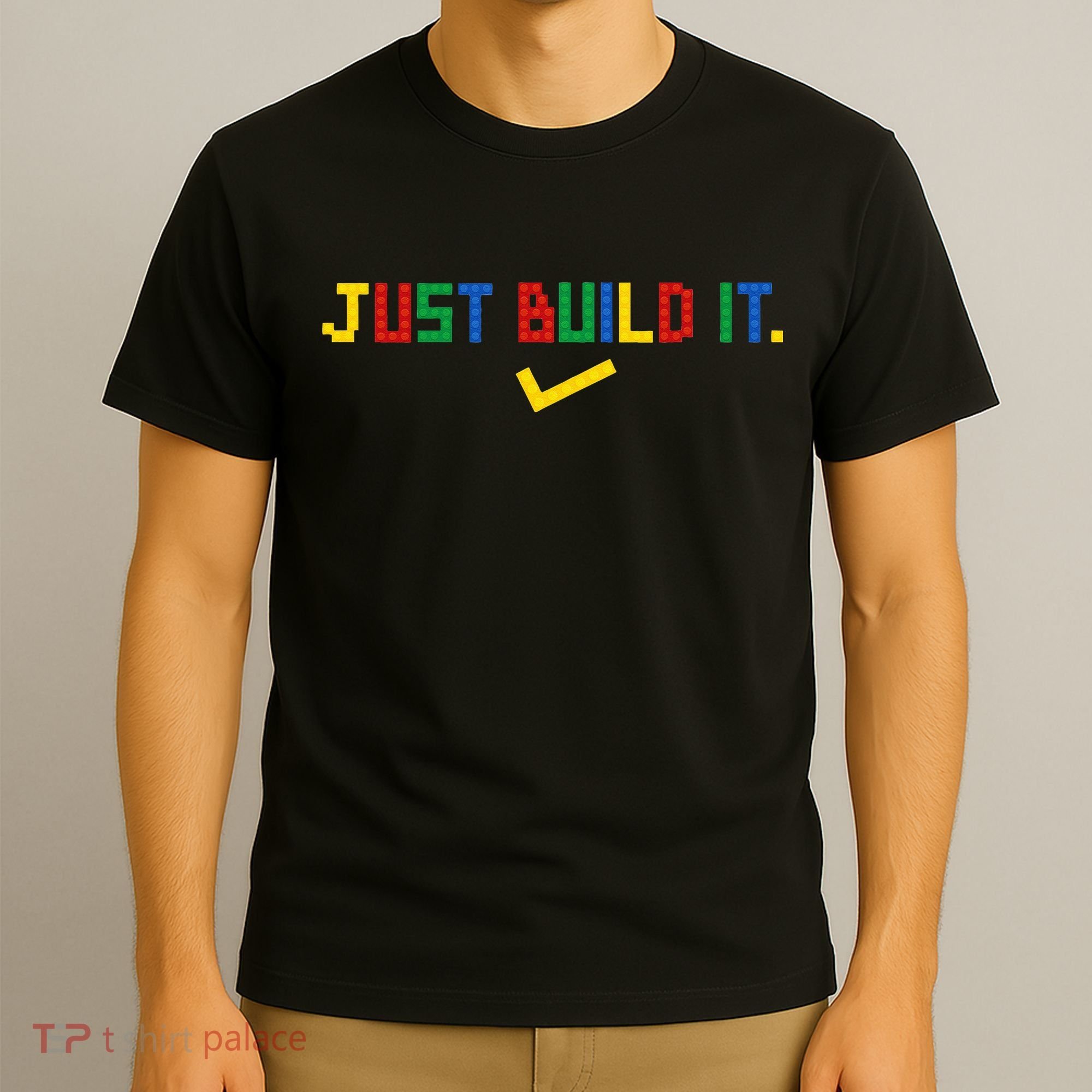 Just Build It Master Builder Building Block T-Shirt