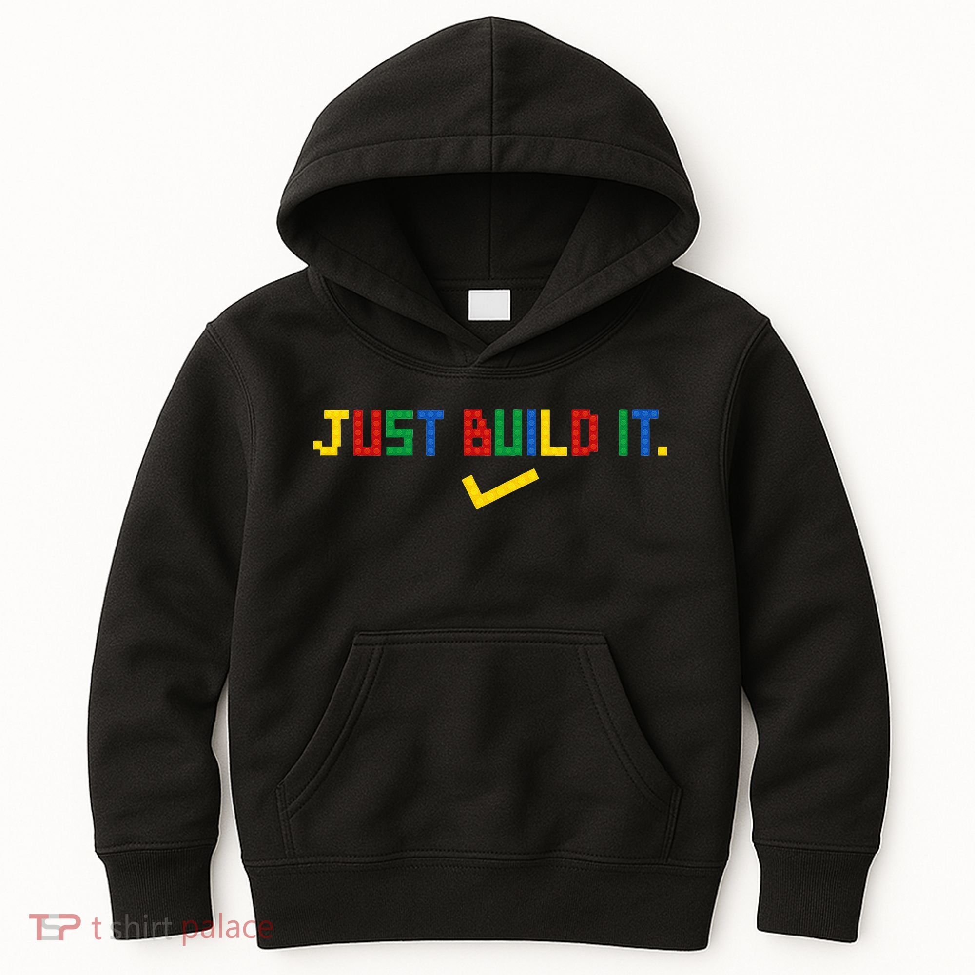 Just Build It Master Builder Building Block Kids Hoodie
