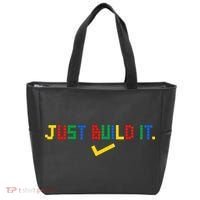 Just Build It Master Builder Building Block Tote Bag thumb 0