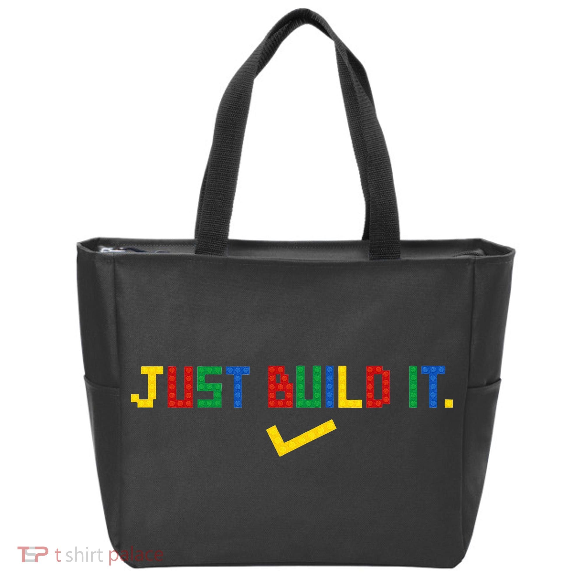Just Build It Master Builder Building Block Tote Bag