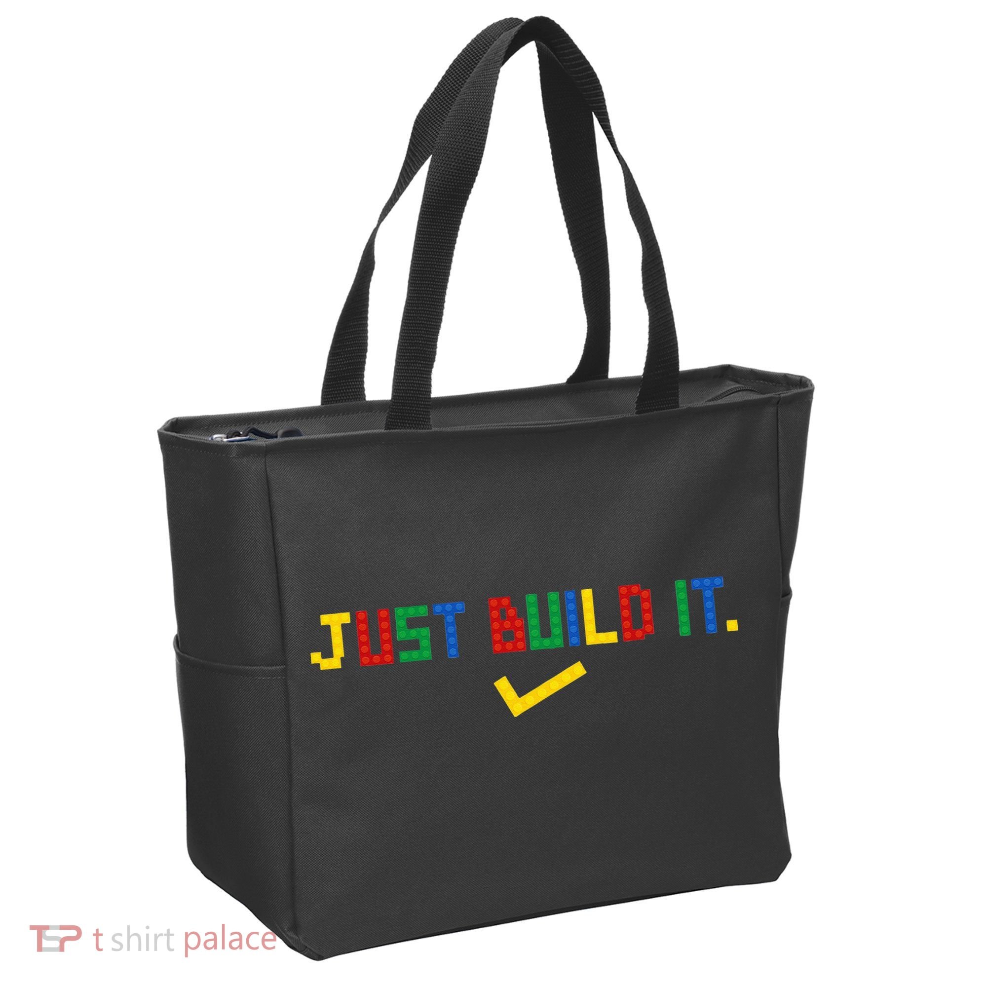 Just Build It Master Builder Building Block Tote Bag