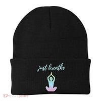 Just Breathe Inspirational Gift Beanie thumb 0