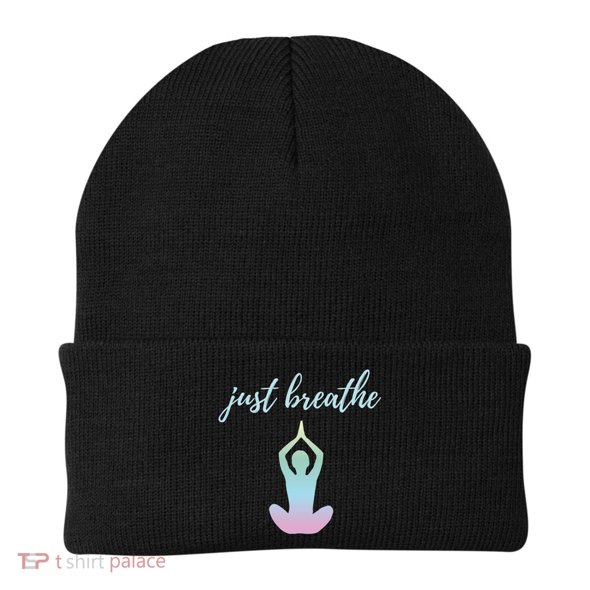 Just Breathe Inspirational Gift Beanie