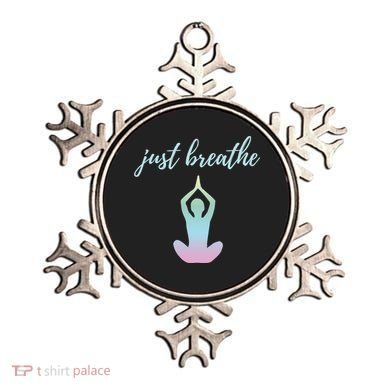 Just Breathe Inspirational Gift Ornament