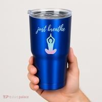 Just Breathe Inspirational Gift Tumbler thumb 2