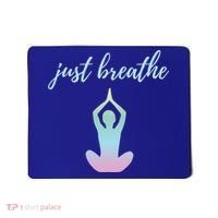 Just Breathe Inspirational Gift Mousepad thumb 0