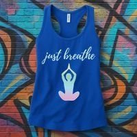 Just Breathe Inspirational Gift Women's Tank Top thumb 3