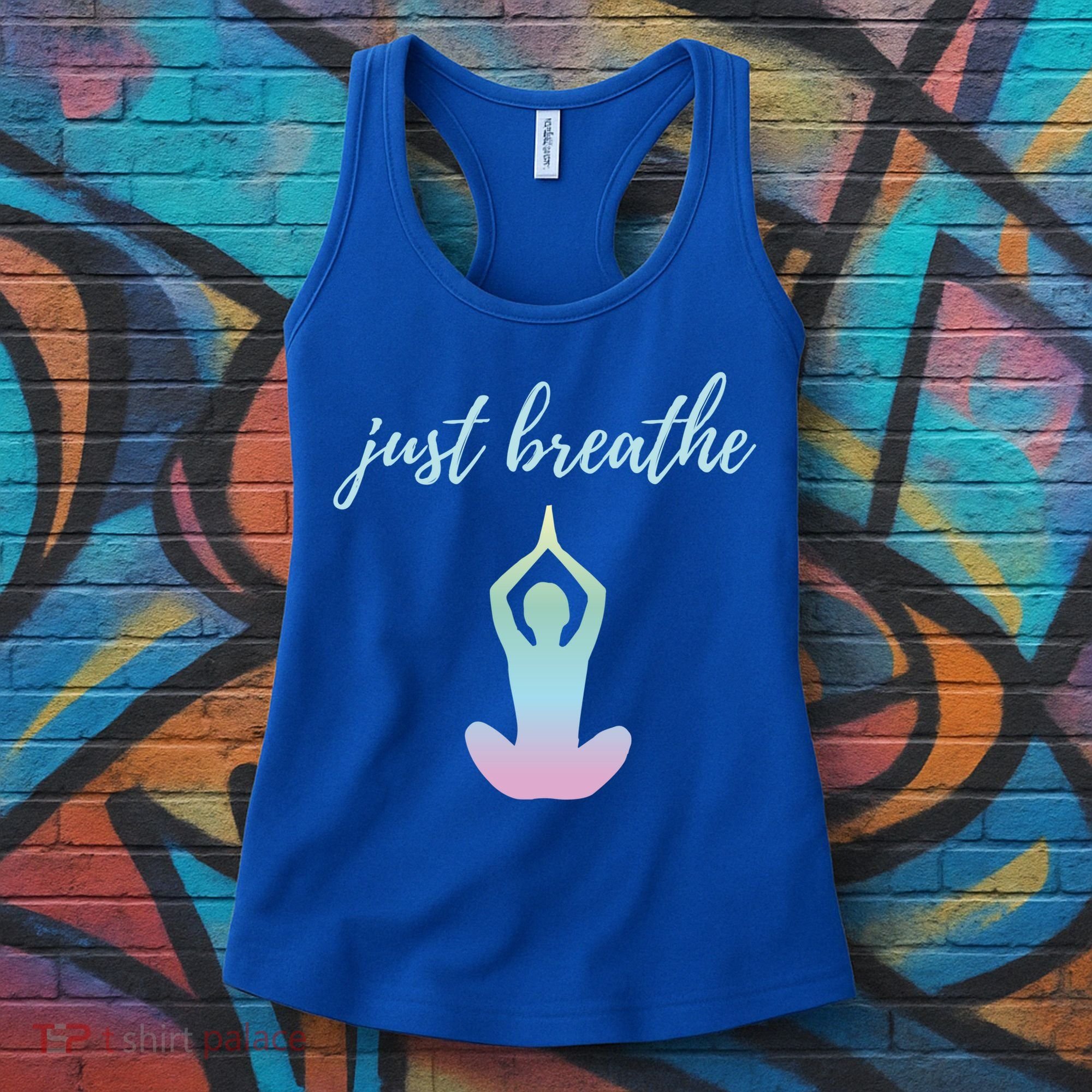 Just Breathe Inspirational Gift Women's Tank Top