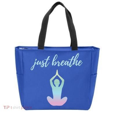 Just Breathe Inspirational Gift Tote Bag