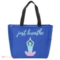 Just Breathe Inspirational Gift Tote Bag thumb 0
