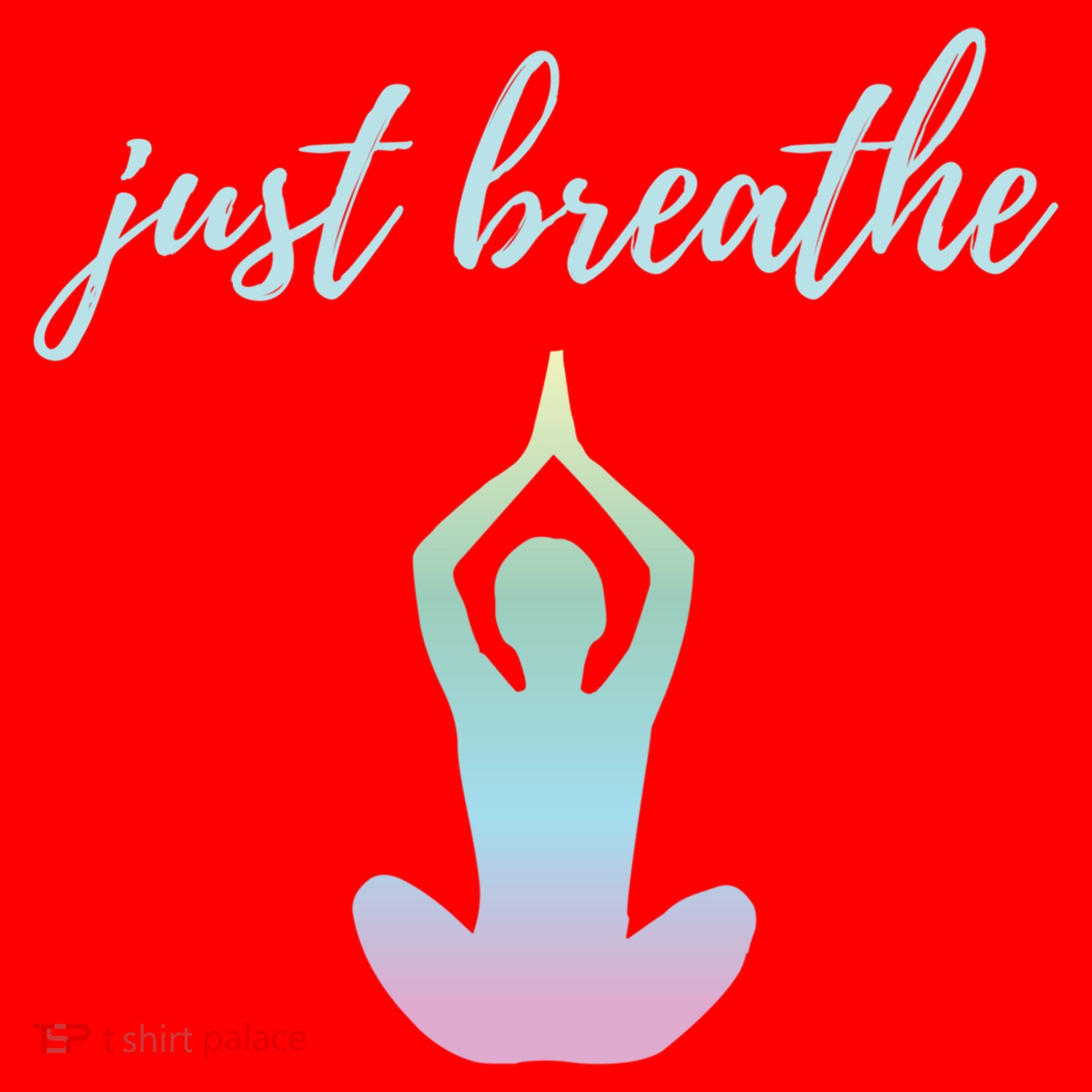 Just Breathe Inspirational Gift Santa Hat