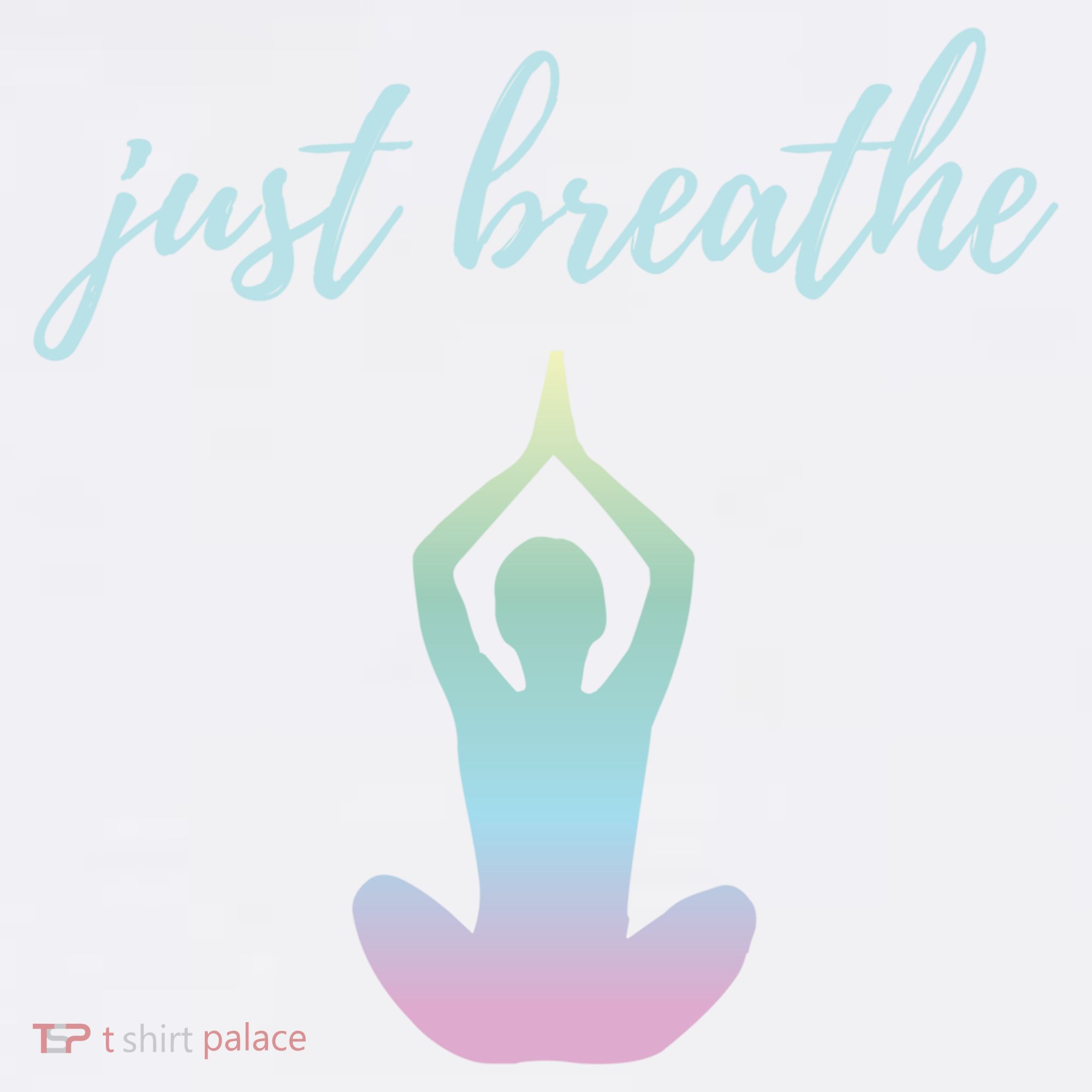Just Breathe Inspirational Gift Comfort Colors Garment-Dyed Hooded Sweatshirt
